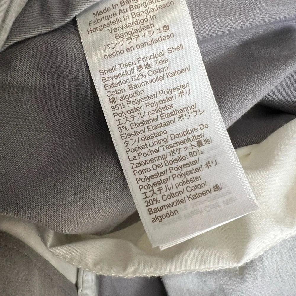 J.Crew Flex Straight Fit Chino‎ Pants Gray W35 L32 Cotton Blend Casual Work